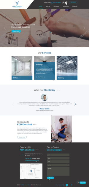 KDN ELECTRICAL GROUP Website Providing Electrical Services | Web Design by Ved Web Services