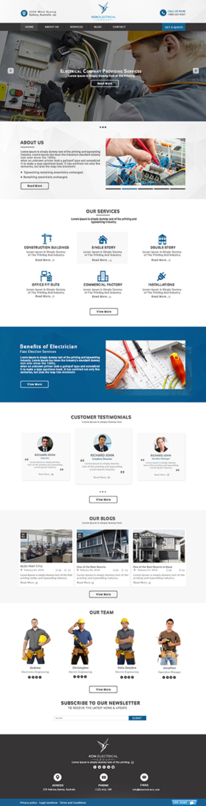 Web Design by bdesigner9 for KDN ENTERPRISES PTY LTD | Design #17716440