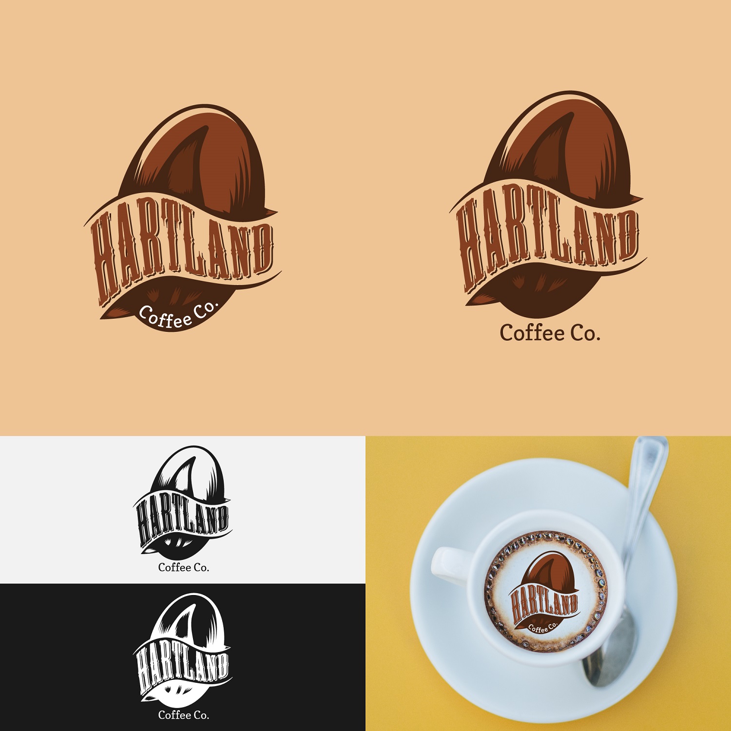 Logo Design by zatsukiki for Hartland Coffee Co. | Design #20338890