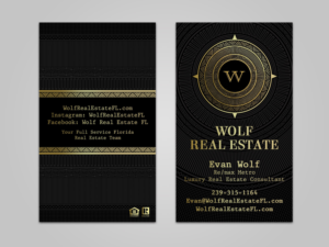 Wolf Real Estate Business Card | Diseño de Tarjeta de Presentación por Sandaruwan