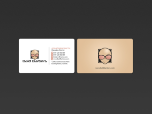 Business Card Design by Creations Box 2015 for Bald Barbers | Design: #17718307