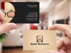 Business Card Design by Creations Box 2015 for Bald Barbers | Design: #17718308