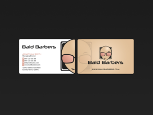 Business Card Design by Creations Box 2015 for Bald Barbers | Design: #17718309