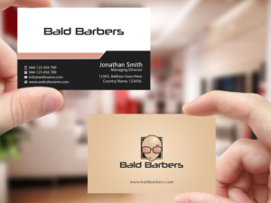 Business Card Design by Creations Box 2015 for Bald Barbers | Design: #17718311