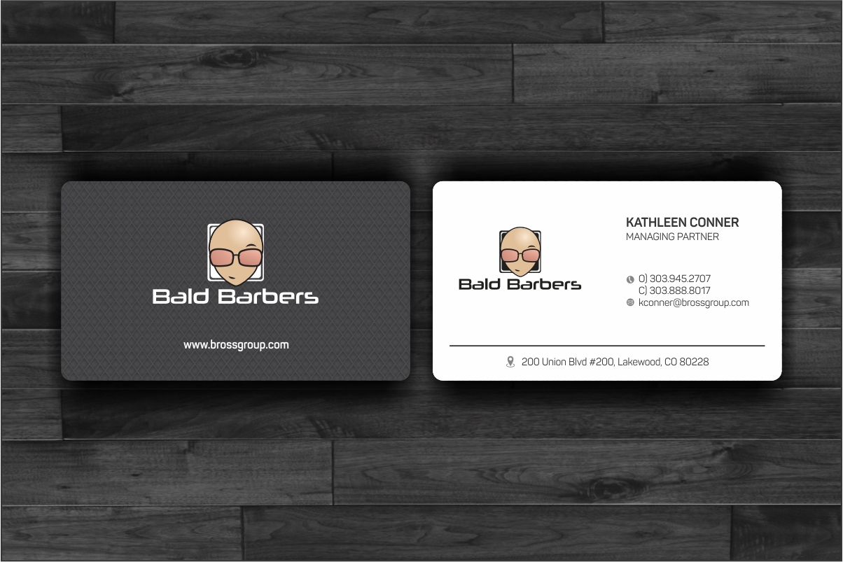Business Card Design by Dave Paresh for Bald Barbers | Design #17699672
