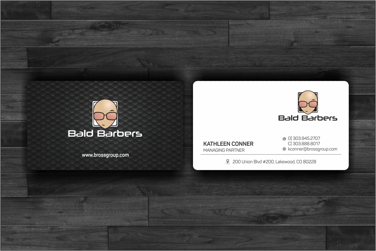 Business Card Design by Dave Paresh for Bald Barbers | Design #17699673