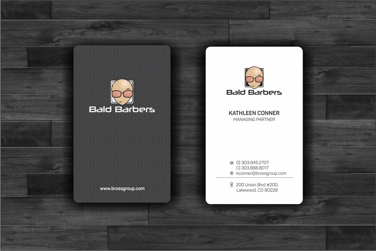 Business Card Design by Dave Paresh for Bald Barbers | Design #17699674