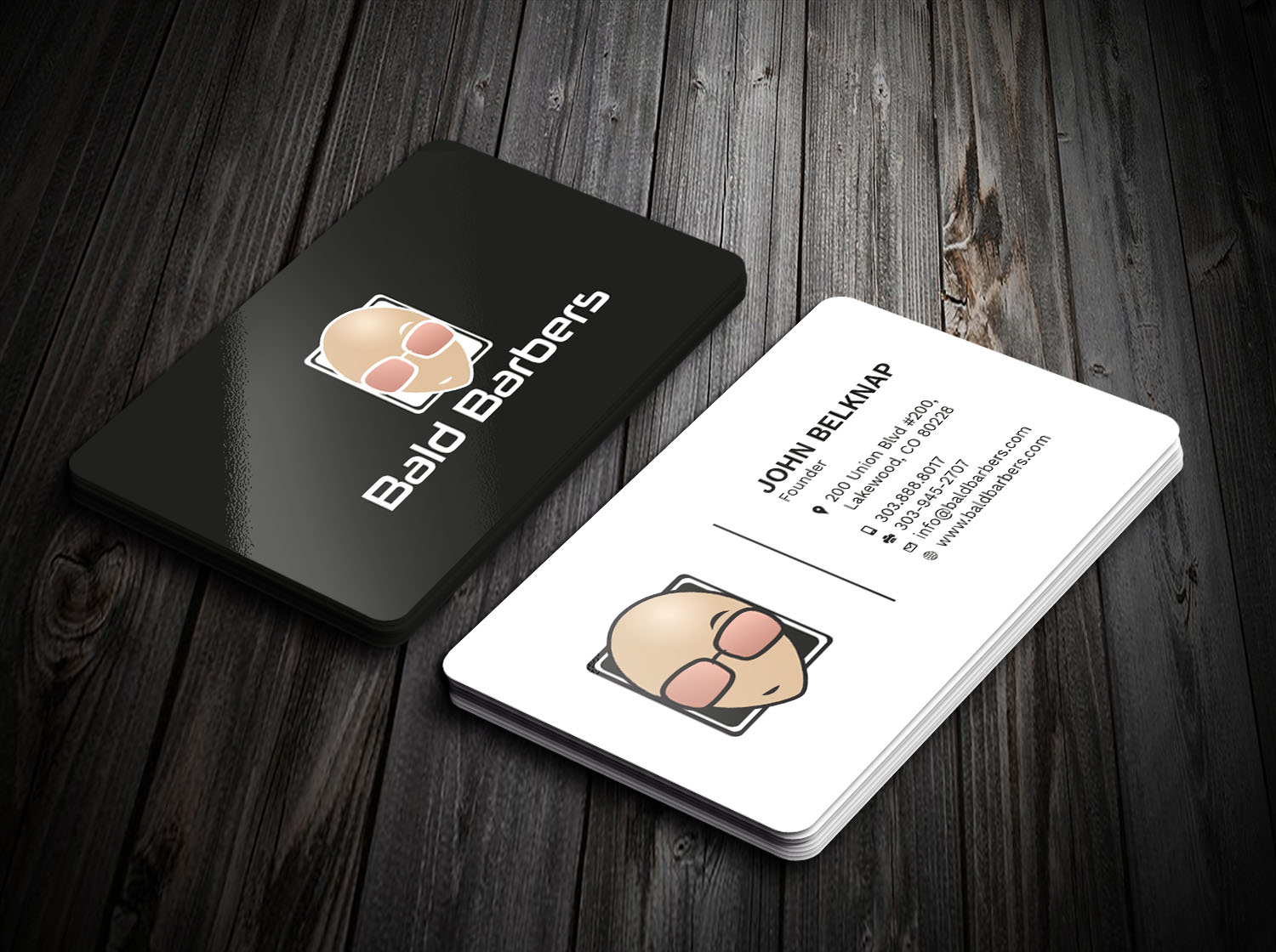 Design de Carte de Visite par Tripti Ranjan Gain pour Bald Barbers | Design #17702122