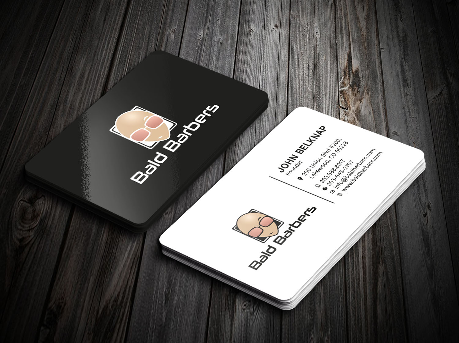 Design de Carte de Visite par Tripti Ranjan Gain pour Bald Barbers | Design #17702123