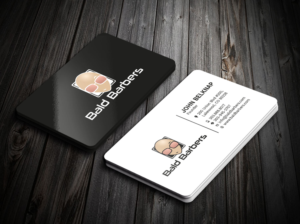 Business Card Design by Tripti Ranjan Gain for Bald Barbers | Design: #17702123