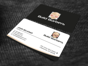 Business Card Design by Tripti Ranjan Gain for Bald Barbers | Design: #17702143