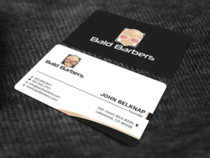 Business Card Design by Tripti Ranjan Gain for Bald Barbers | Design: #17702144
