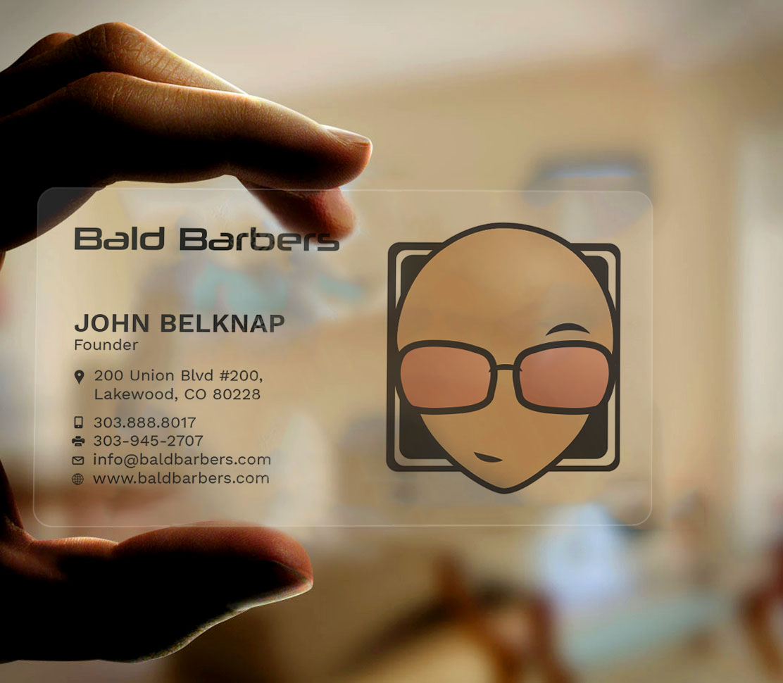 Business Card Design by Tripti Ranjan Gain for Bald Barbers | Design #17702145