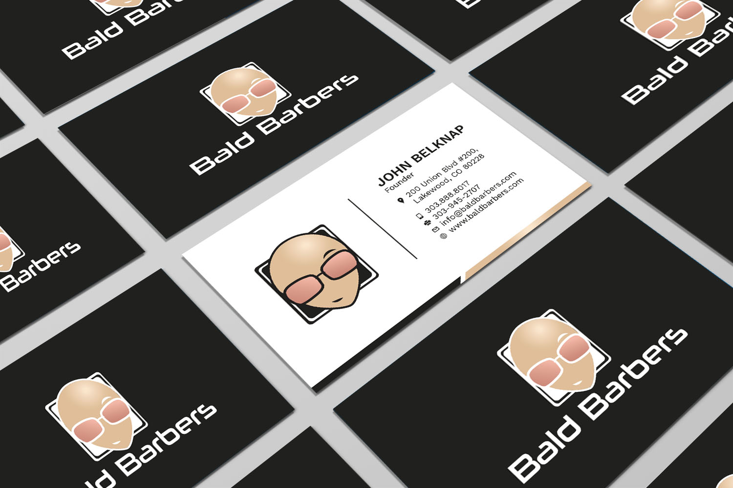 Diseño de Tarjeta de Presentación por Tripti Ranjan Gain para Bald Barbers | Diseño #17702150