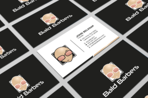 Business Card Design by Tripti Ranjan Gain for Bald Barbers | Design: #17702150
