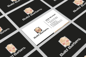 Business Card Design by Tripti Ranjan Gain for Bald Barbers | Design: #17702151
