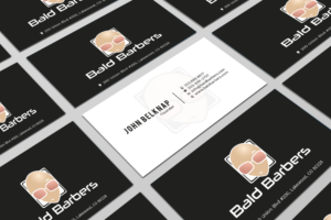 Business Card Design by Tripti Ranjan Gain for Bald Barbers | Design: #17702154