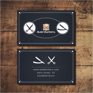 Business Card Design by Pixel ART Studio for Bald Barbers | Design: #17720844