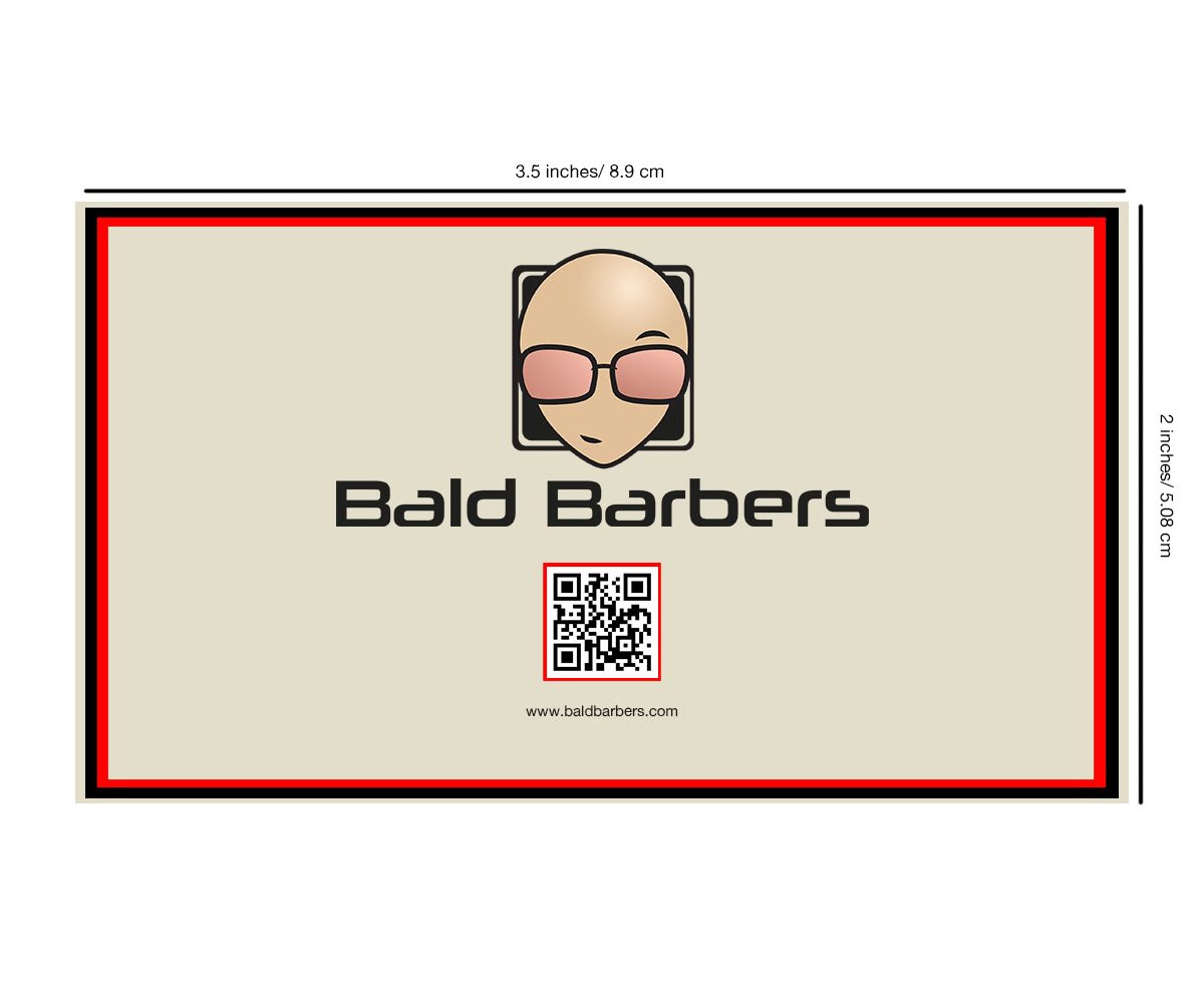 Business Card Design by tumbo_crungus for Bald Barbers | Design #17698674