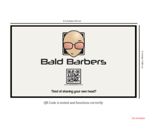 Diseño de Tarjeta de Presentación por tumbo_crungus para Bald Barbers | Diseño: #17708599