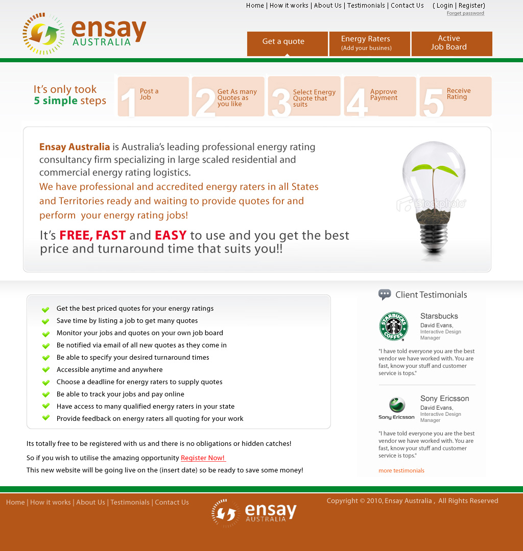 Web Design by Narapidana Yamin for this project | Design #53006