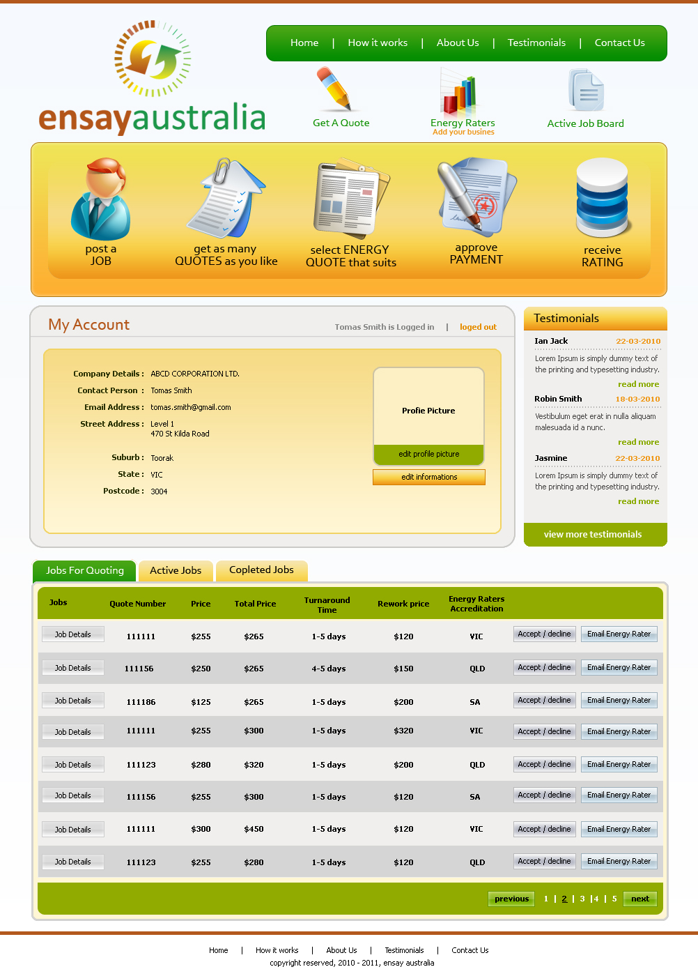 Web Design by Expert Designer for this project | Design #47395