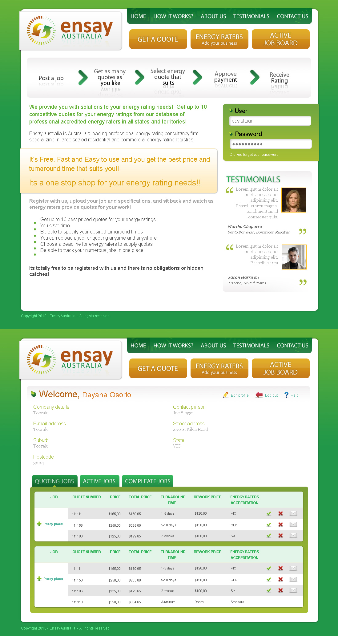 Web Design by Dayiskuan for this project | Design #51784
