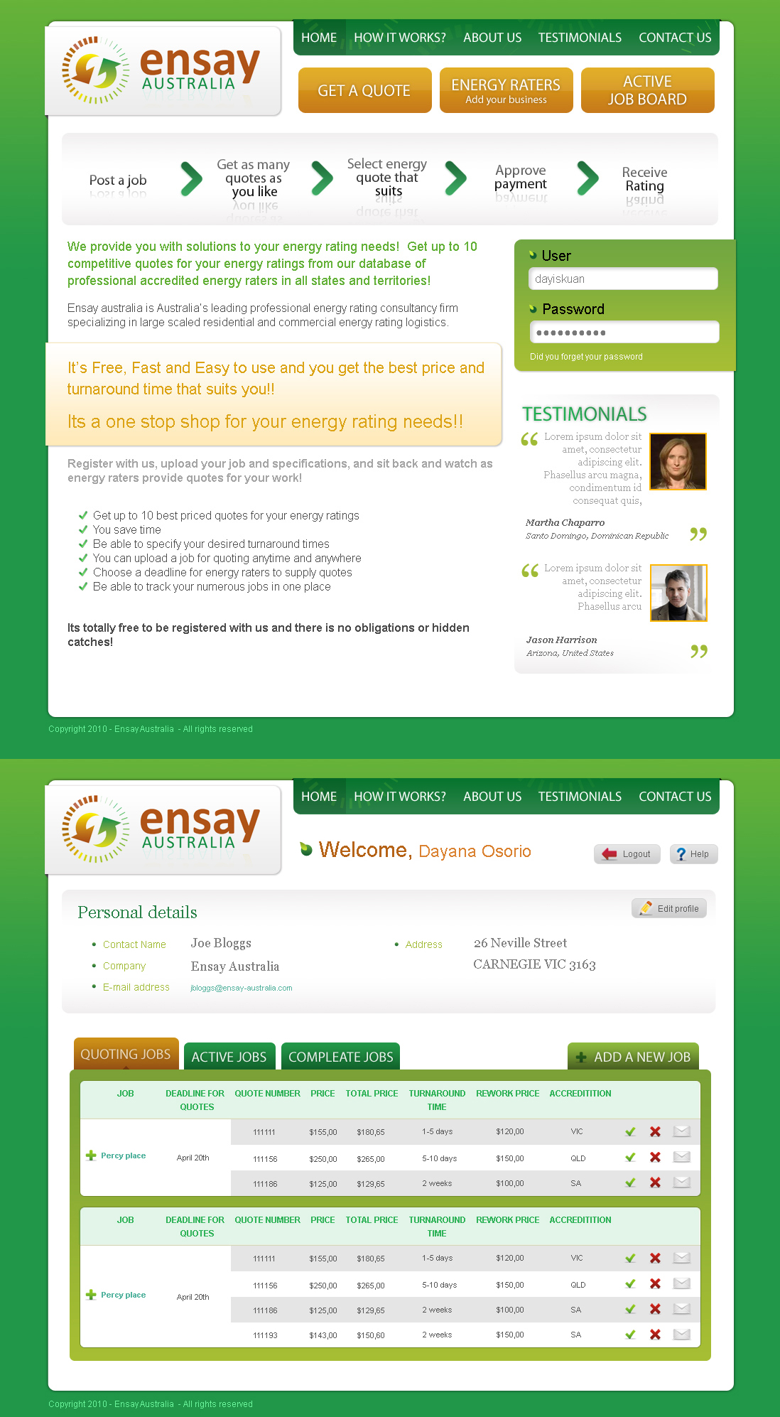 Web Design by Dayiskuan for this project | Design #52565