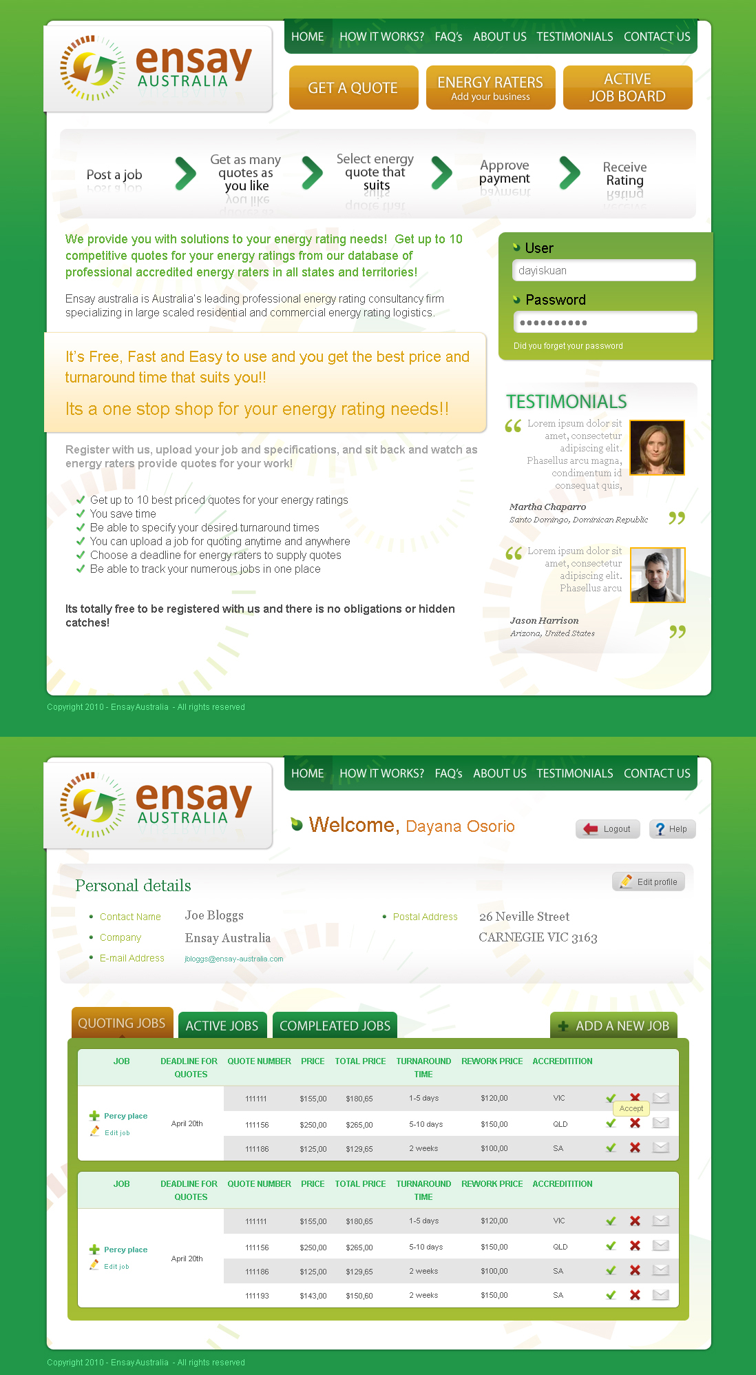 Web Design by Dayiskuan for this project | Design #52819