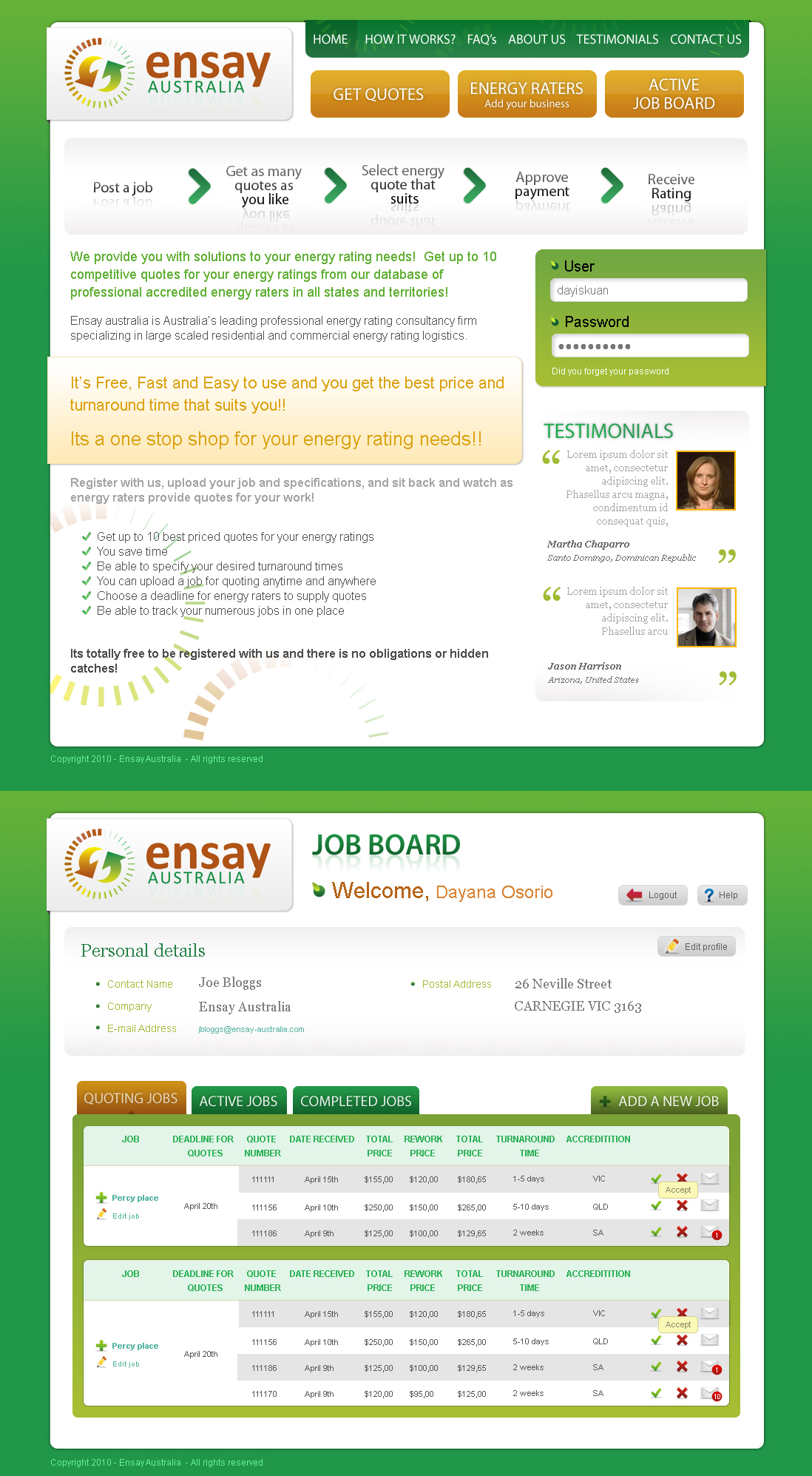 Web Design by Dayiskuan for this project | Design #53370