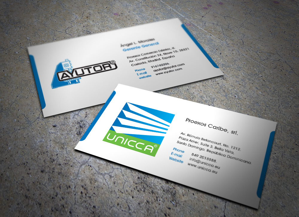 Visitenkarten-Design von Eggo May P für Proexos Caribe, srl. | Design #2790326