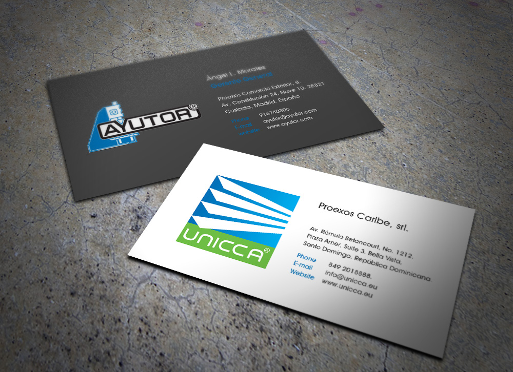 Diseño de Tarjeta de Presentación por Eggo May P para Proexos Caribe, srl. | Diseño #2790331