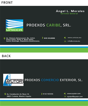 Diseño de Tarjeta de Presentación por dacke011 para Proexos Caribe, srl. | Diseño: #2759310