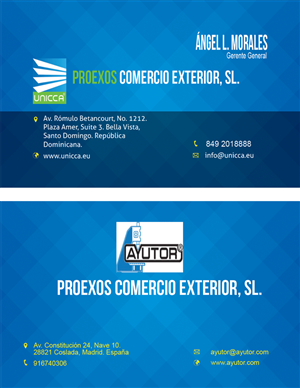 Diseño de Tarjeta de Presentación por dacke011 para Proexos Caribe, srl. | Diseño: #2765599