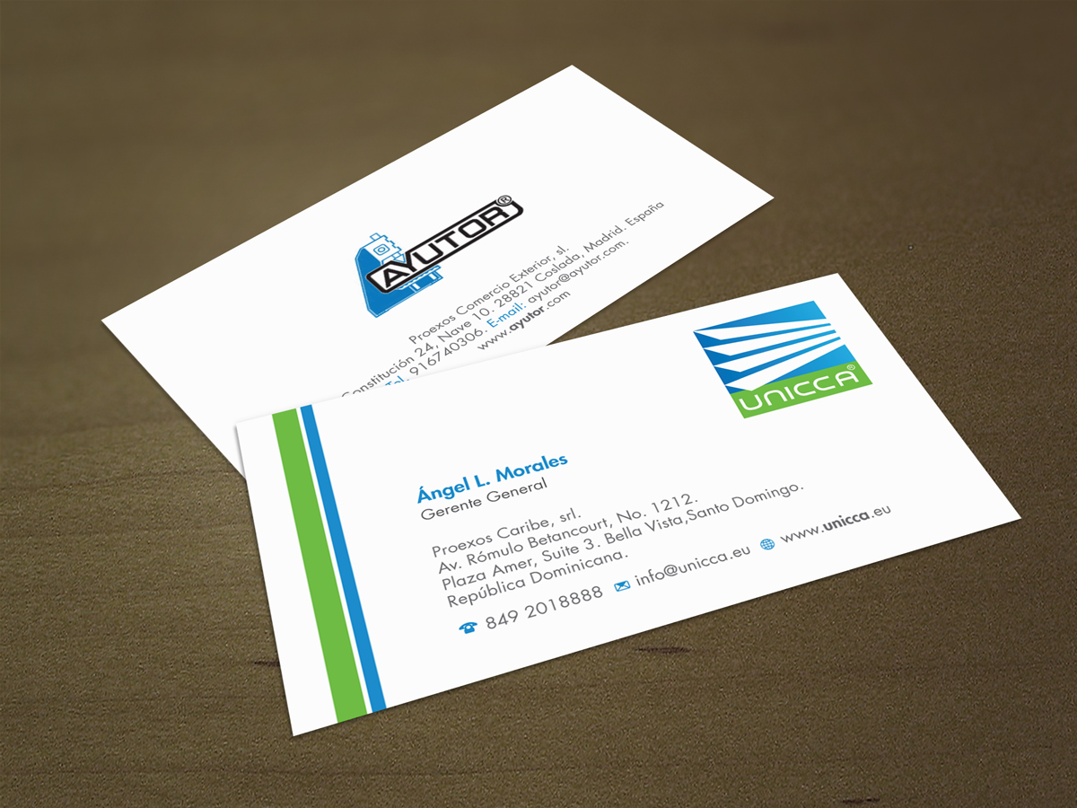 Diseño de Tarjeta de Presentación por asimali para Proexos Caribe, srl. | Diseño #2758329