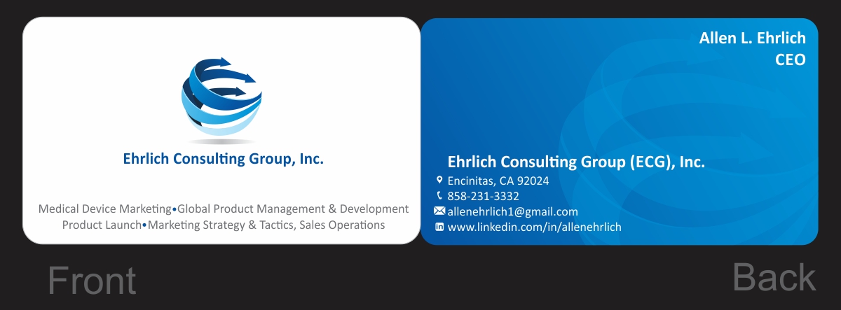 Logo and Business Card Design by Mandar Bhalekar for Ehrlich Consulting Group, Inc | Design #3005507