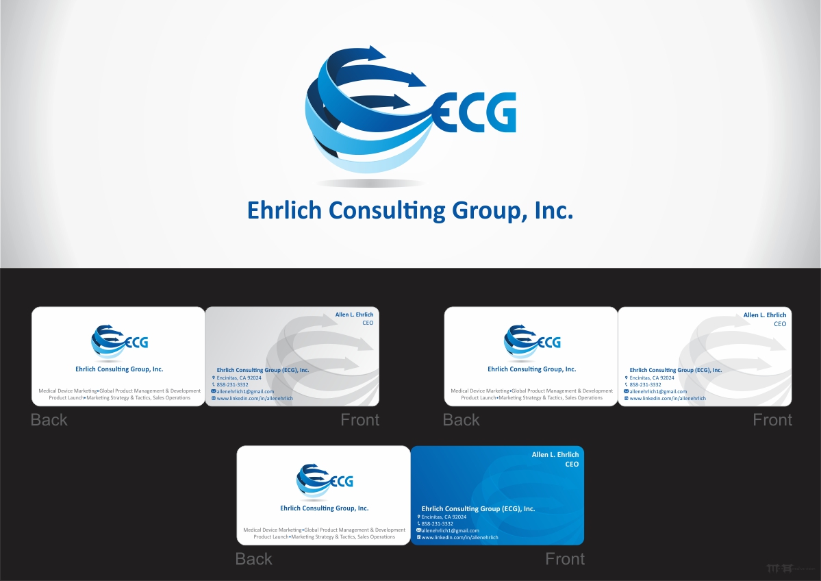 Logo and Business Card Design by Mandar Bhalekar for Ehrlich Consulting Group, Inc | Design #3021877