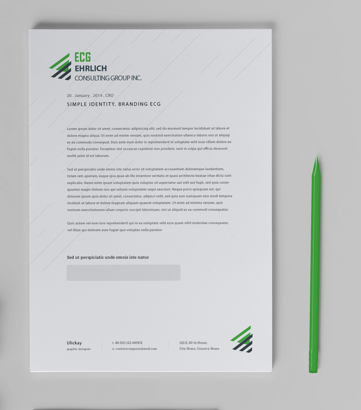 Logo and Business Card Design by Ulickay for Ehrlich Consulting Group, Inc | Design #2982885