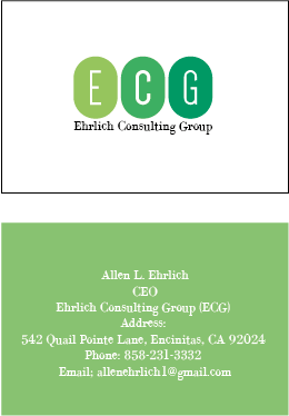 Logo and Business Card Design by MattyLawsonn for Ehrlich Consulting Group, Inc | Design #2973945