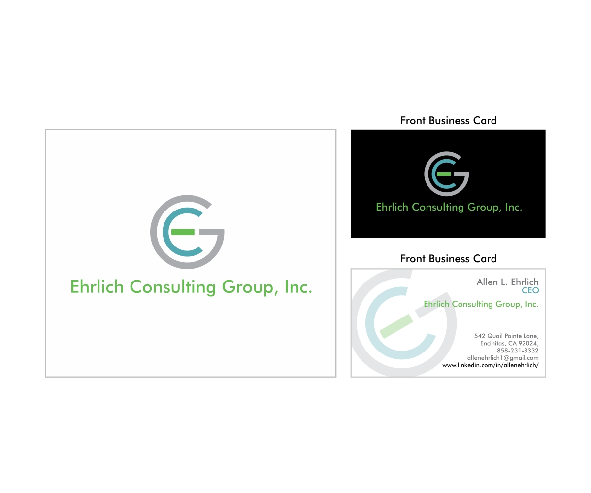 Logo and Business Card Design by Sergio Medina for Ehrlich Consulting Group, Inc | Design #2929427