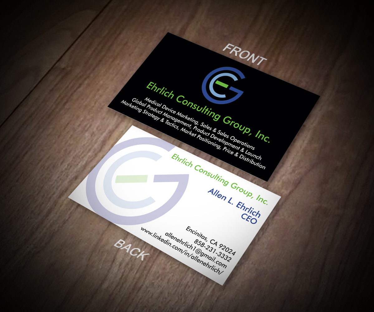 Logo and Business Card Design by Sergio Medina for Ehrlich Consulting Group, Inc | Design #2999295
