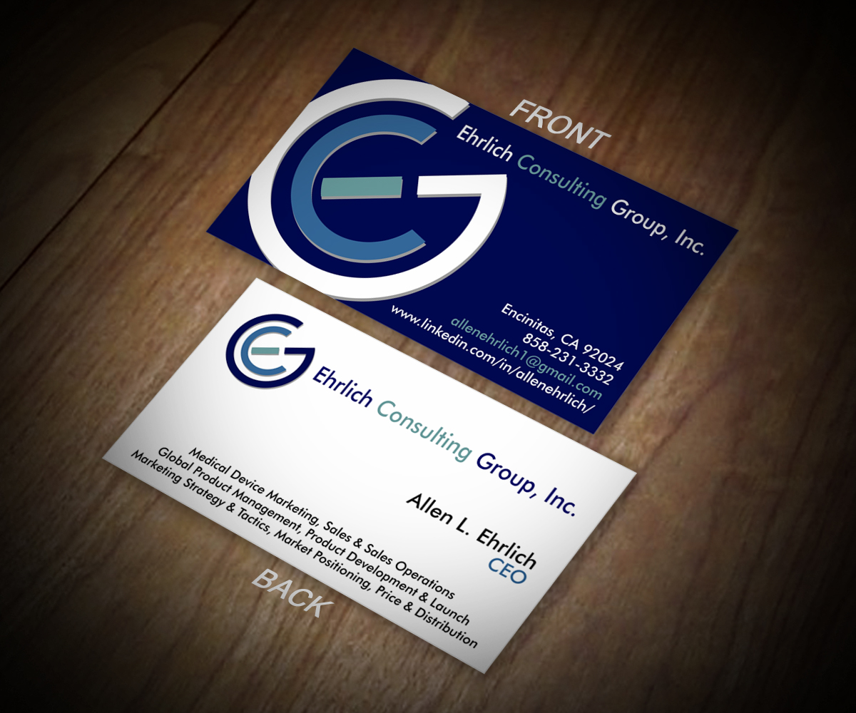 Logo and Business Card Design by Sergio Medina for Ehrlich Consulting Group, Inc | Design #3044827