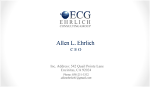 Logo and Business Card Design by gordanah for Ehrlich Consulting Group, Inc | Design: #2932234