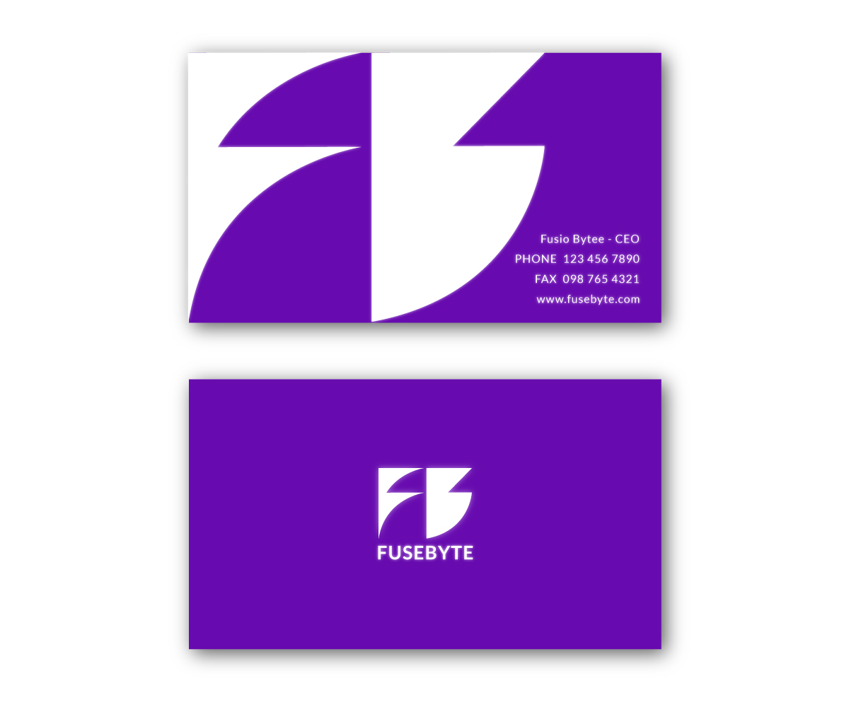 Logo and Business Card Design by Jay Park for FuseByte | Design #2764065