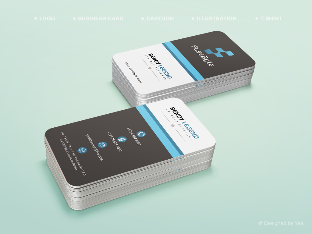 Logo and Business Card Design by Benjamin for FuseByte | Design #2790792