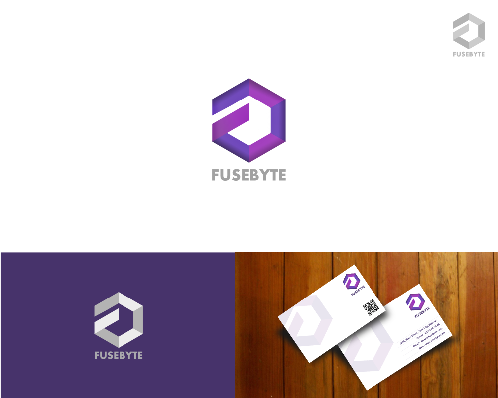 Logo and Business Card Design by ProOne for FuseByte | Design #2803711