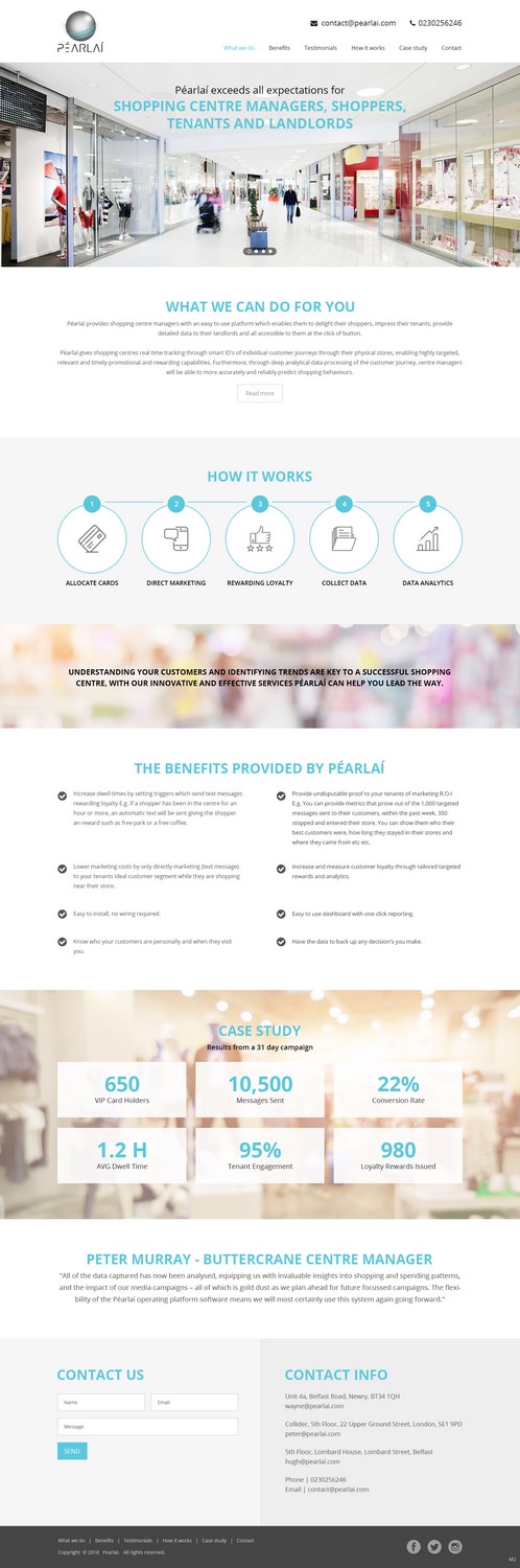 Web Design by pb for Péarlai LTD  | Design #17741525