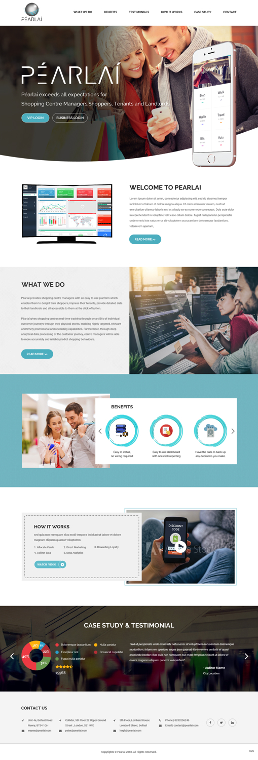Web Design by pb for Péarlai LTD  | Design #17749222