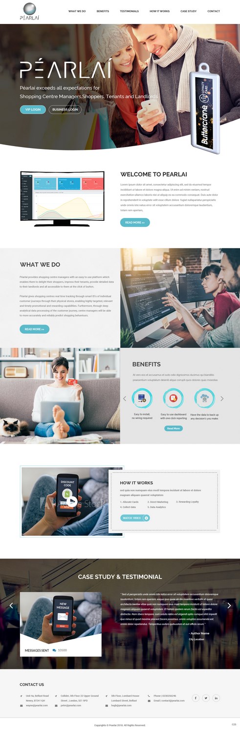 Web Design by pb for Péarlai LTD  | Design #17790034