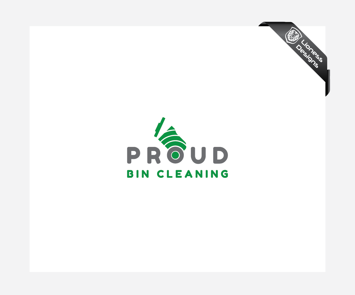 Logo Design by Lioness Designs for Proud Bin Cleaning | Design #17793063